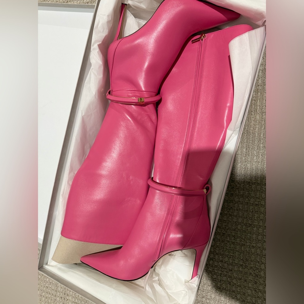 Jimmy Choo Pink Leather boots